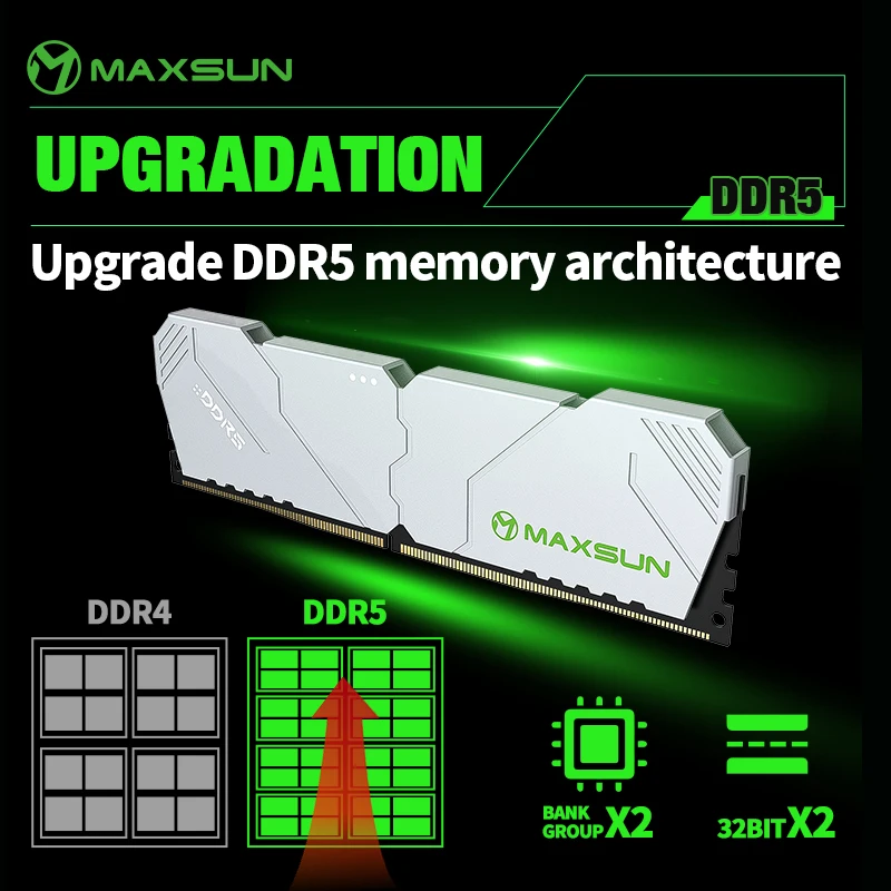 Ddr5 32Gb - MAXSUN المبرد Memoria RAM DDR5 6000mhz
