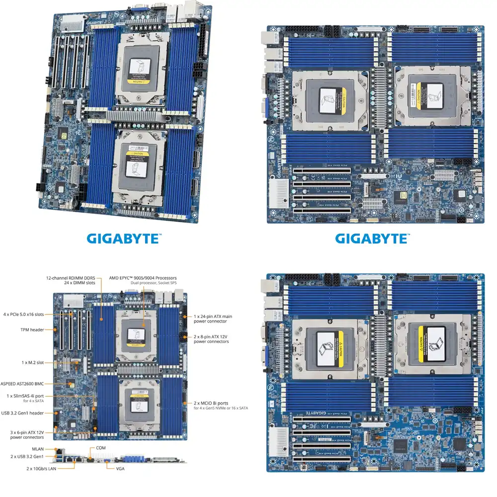 Ddr5 Memory - لوحة أم MZ73-LM2 لخوادم EPYC 9005