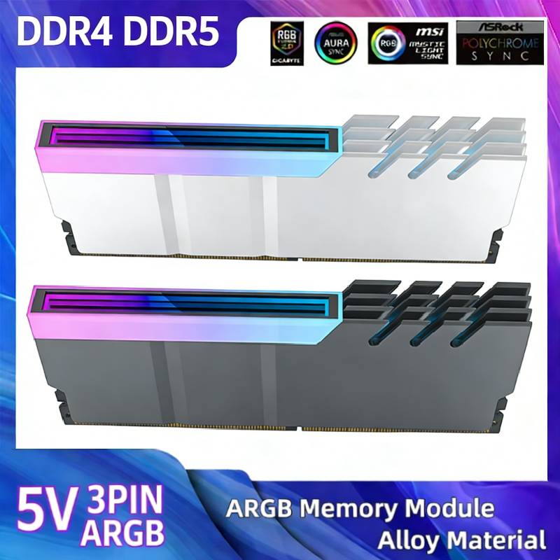 Ddr5 Rgb Ram - وحدة تبريد ذاكرة الكمبيوتر DDR2 DDR3