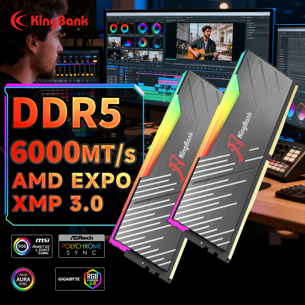 Ddr5 4800Mhz - ذاكرة كمبيوتر مكتبي KingBank KRRB DDR5