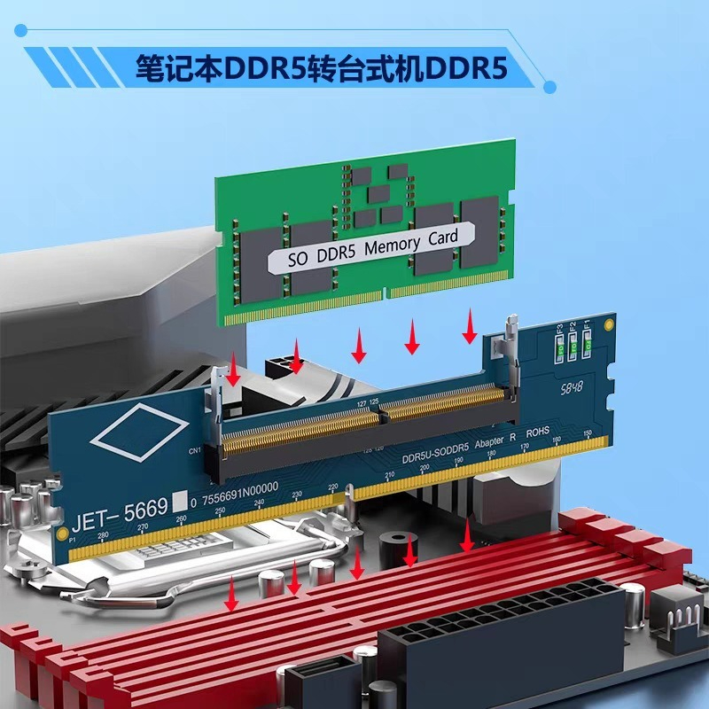 بطاقة محول DDR3 DDR4 DDR5 من ن - مراجعة Ddr5 Ram وسعره