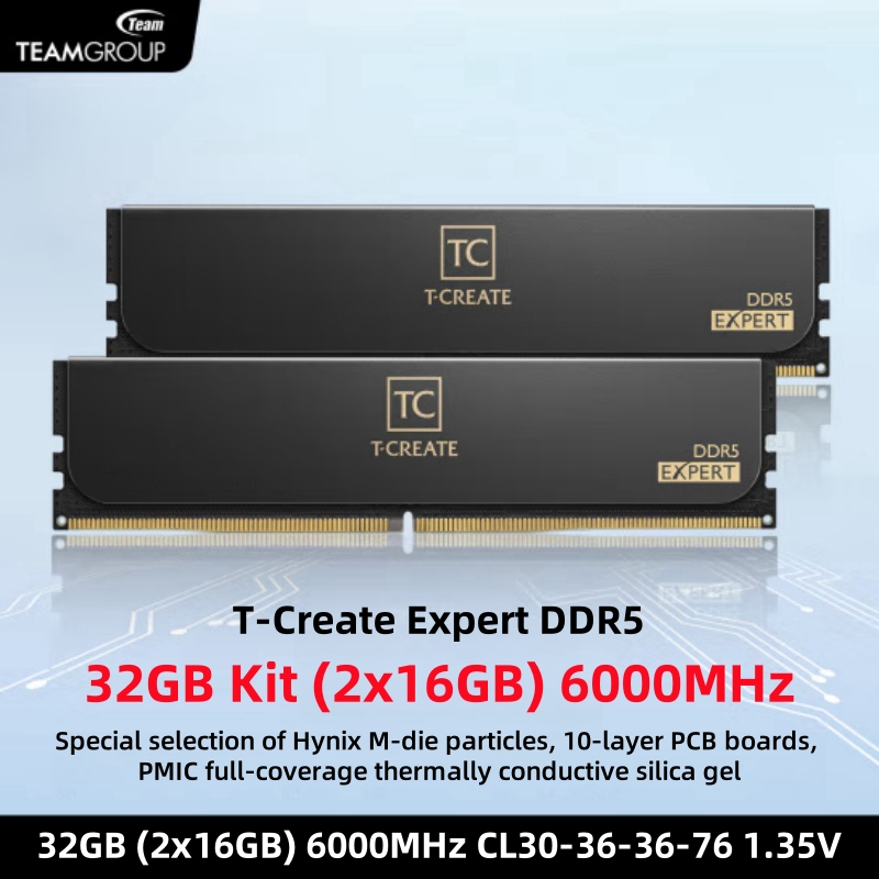 وحدة ذاكرة سطح المكتب TEAMGROU - مراجعة Ddr5 6000Mhz وسعره