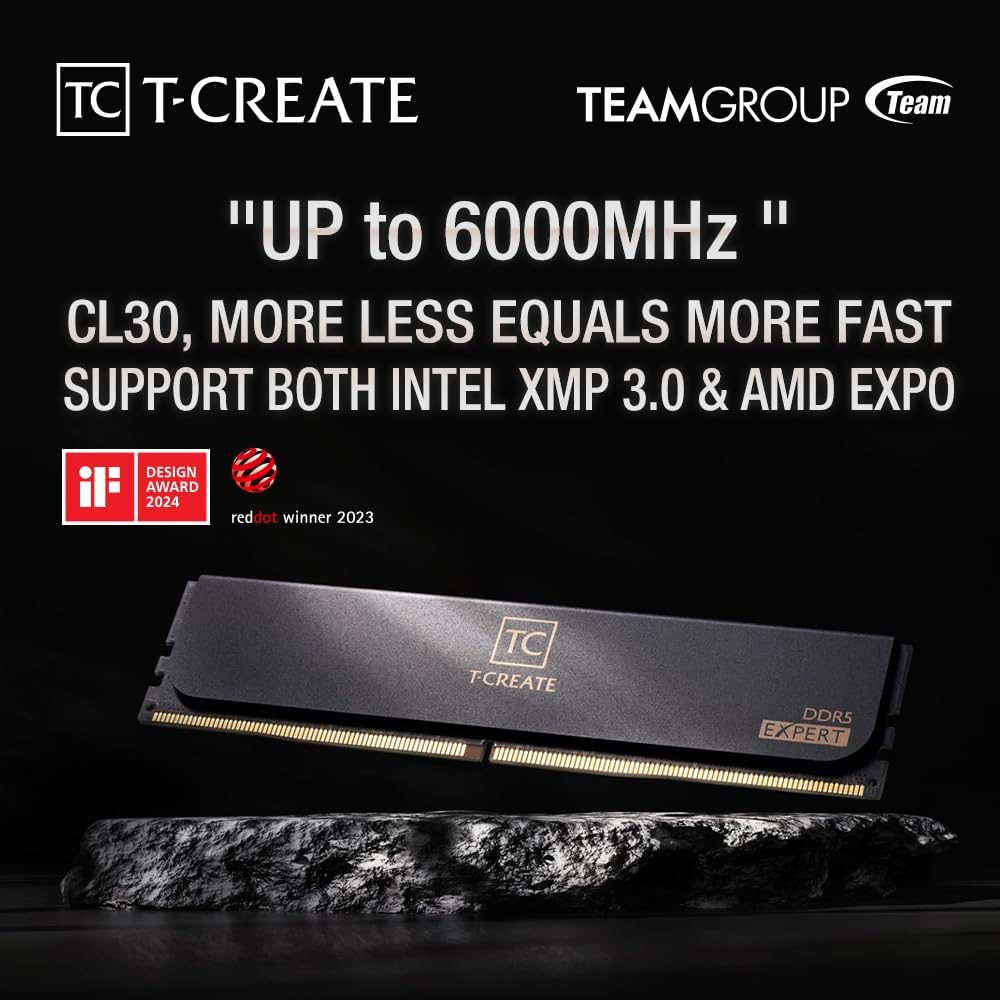 وحدة ذاكرة سطح المكتب TEAMGROU - مراجعة Ddr5 6000Mhz وسعره