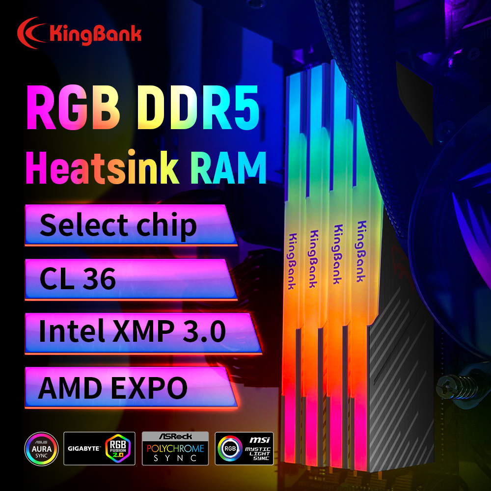ذاكرة كمبيوتر مكتبي KingBank K - مراجعة Ddr5 4800Mhz وسعره